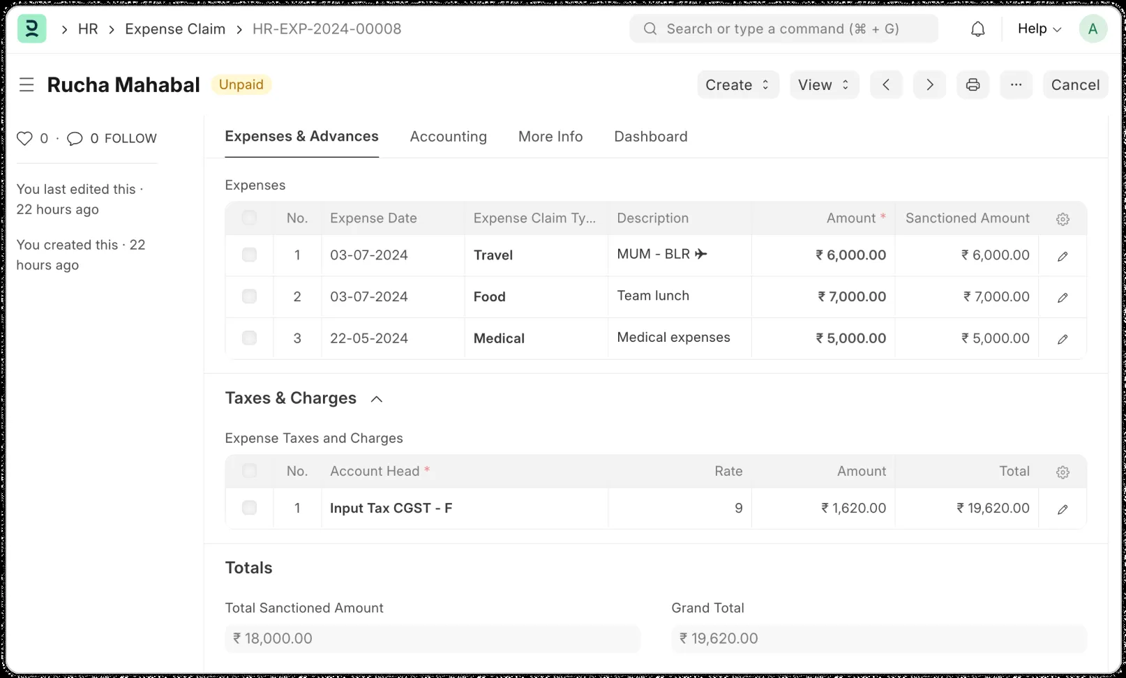 Professional Tax Estimator